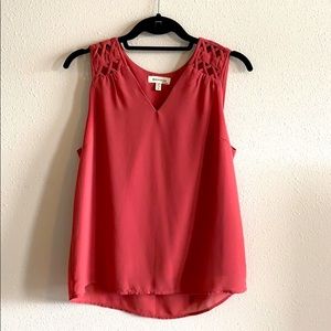 Dark salmon blouse